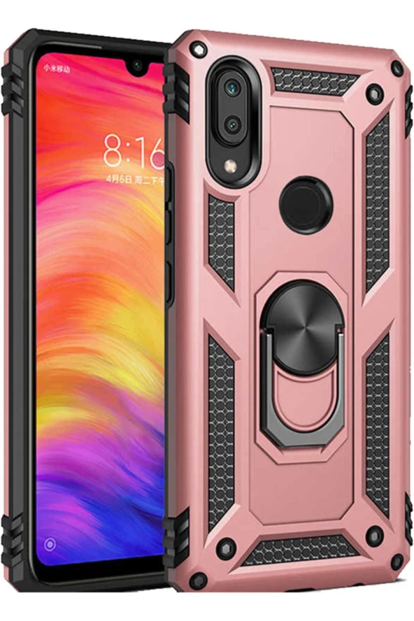 Galaxy A10s Kılıf Zırh Koruma Crash Yüzük Tutucu Bakır