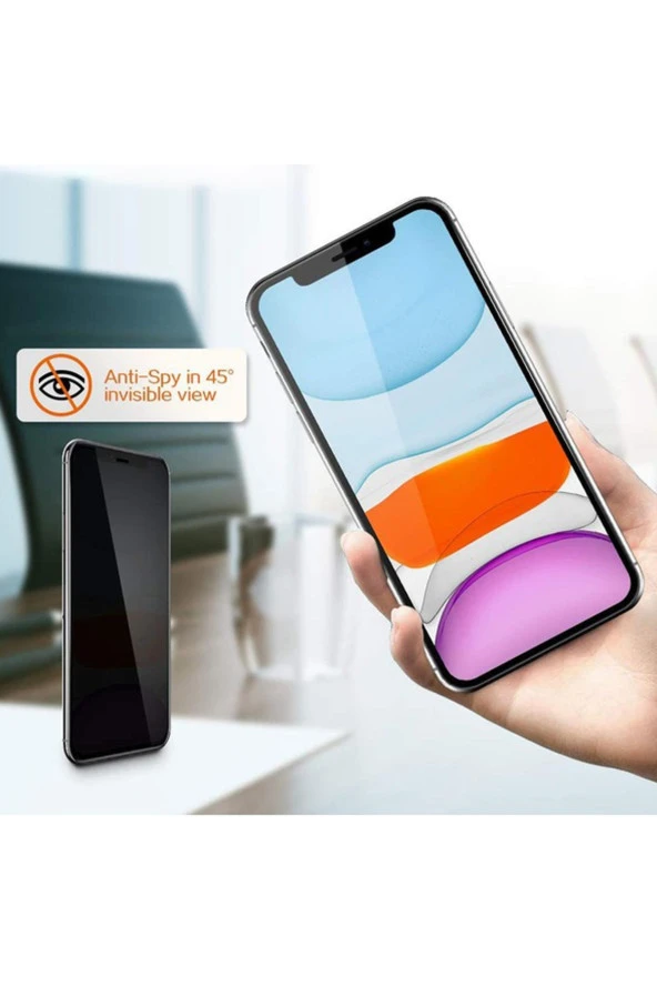 Vivo Y16 Ile Uyumlu Hayalet Gizlilik Filtreli Ekran Koruma Privacy Cam Hayalet 5d Gizlilik Filtreli - 2