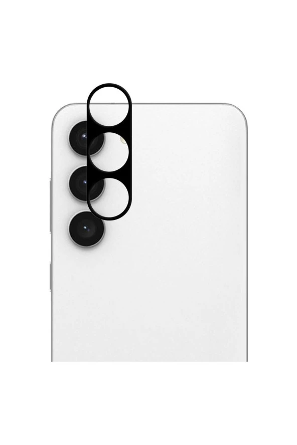 Galaxy S23 Plus Ile Uyumlu Kamera Lens Koruma Ile Uyumlu Halcyon Tam Kaplayan Kamera Koruma Siyah ürün görseli