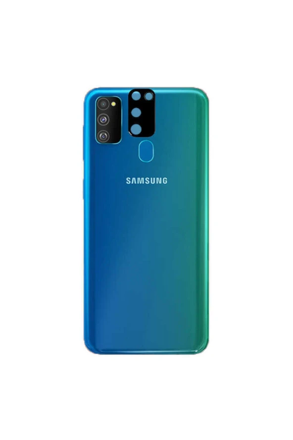 Samsung Galaxy M30s Ile Uyumlu 3d Kamera Lens Koruma Z-panoply Tam Kaplayan Kamera Koruma Siyah
