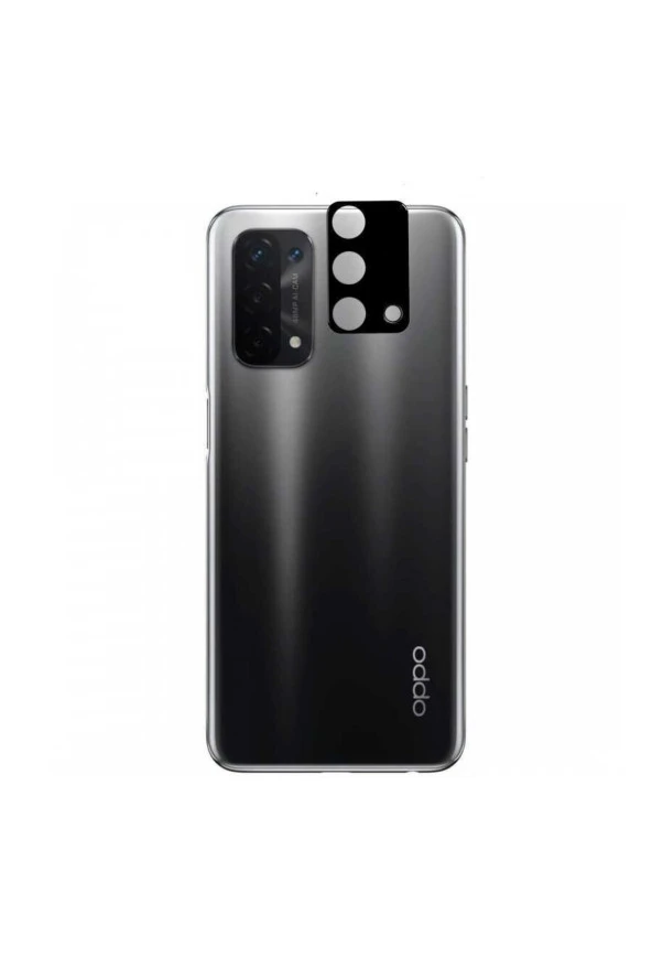 Oppo A74 4g Ile Uyumlu 3d Kamera Lens Koruma Z-panoply Tam Kaplayan Kamera Koruma Siyah