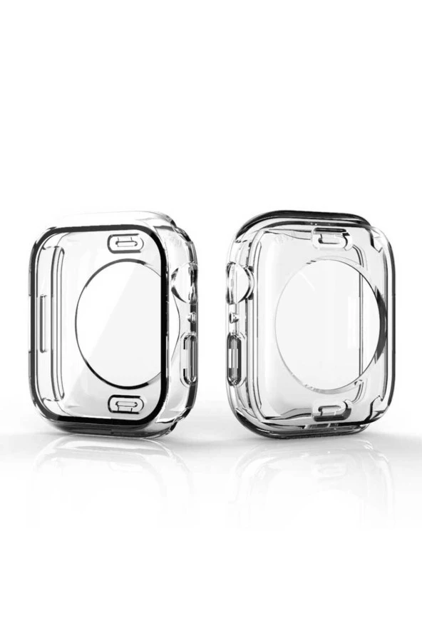 Apple Watch ile uyumlu 40mm 360 Derece Korumalı Kasa ve Ekran Koruma Sempiternal Watch Gard Renksiz