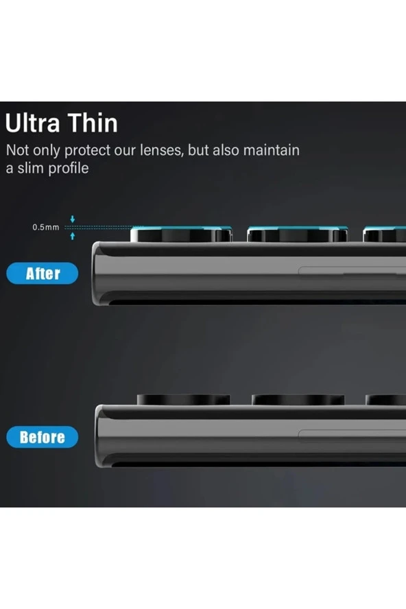 Galaxy S23 Plus Ile Uyumlu Kamera Lens Koruyucu Ineffable Kamera Lens Koruma Gümüş - Resim 4