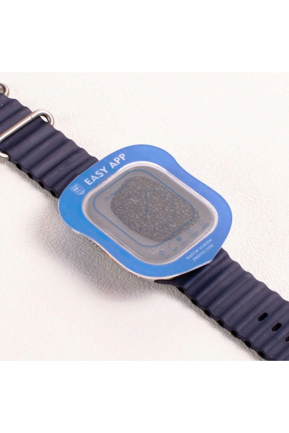 Apple Watch Ultra Ile Uyumlu 49mm Easy Temperli Cam Ekran Koruyucu Renksiz - 4