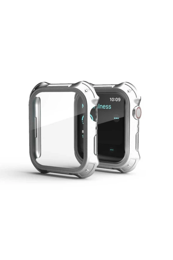 Watch 7 Ile Uyumlu 45mm Için Tank Zırh Kasa Ve Ekran Koruyucu Talisman Watch Gard Siyah - Resim 4