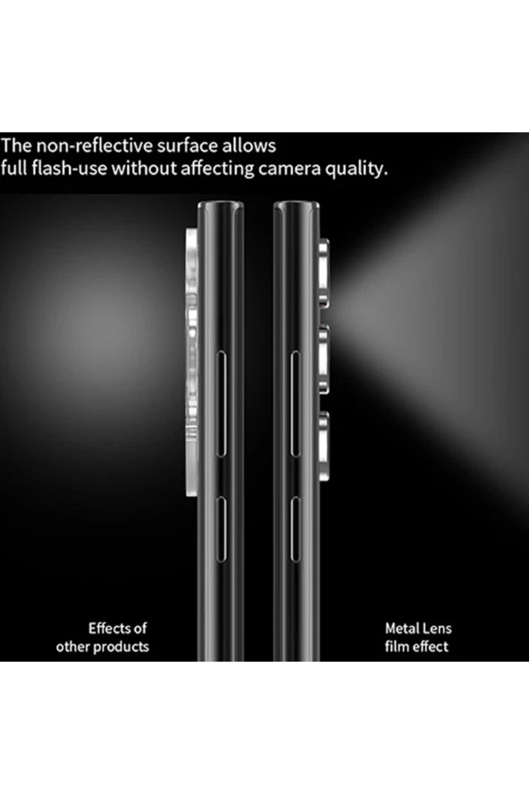 Galaxy S23 Plus Ile Uyumlu Kamera Lens Koruyucu Ineffable Kamera Lens Koruma Gümüş - Resim 5