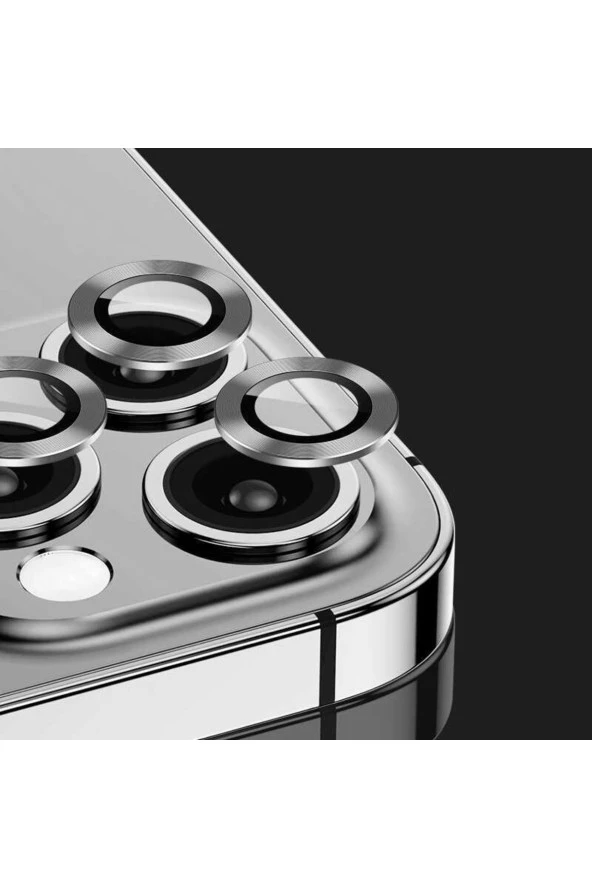 Iphone 14 Ile Uyumlu Profesyonel Kamera Lens Koruma Camcov Lacivert - Resim 6