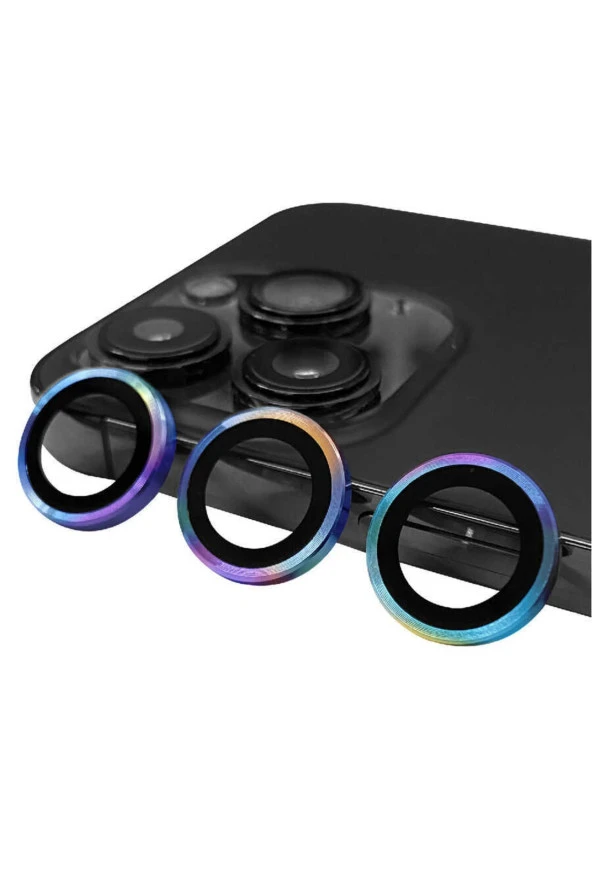 Iphone 14 Pro Max Ile Uyumlu Profesyonel Kamera Lens Koruma Camcov Colorful ürün görseli