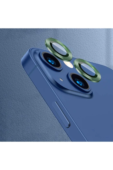 Iphone 14 Plus Ile Uyumlu Profesyonel Kamera Lens Koruma Camcov Kırmızı - Resim 2