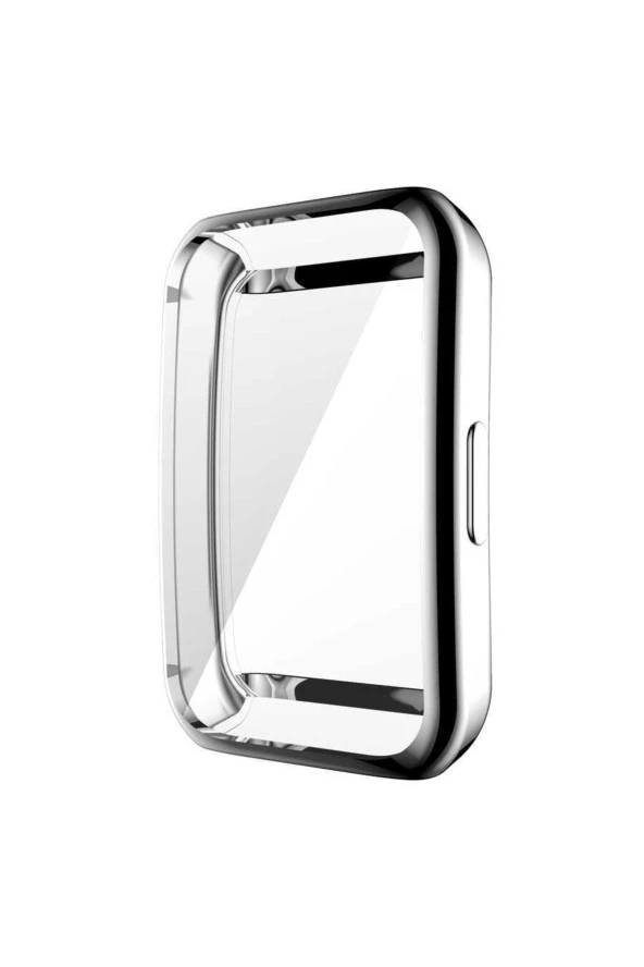 Huawei Band 6 Ile Uyumlu Tpu Çerçeveli Tam Kapatan Ekran Koruyucu Çerçeve Kılıf Gri - Resim 2