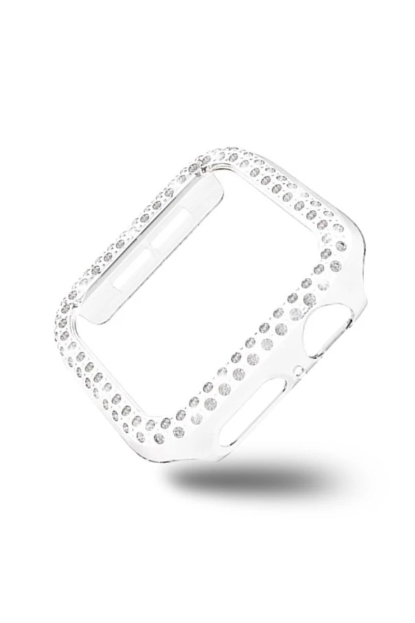 Apple Watch 6 38mm Uyumlu Sert Çerçeve Diamond Kapak ürün görseli