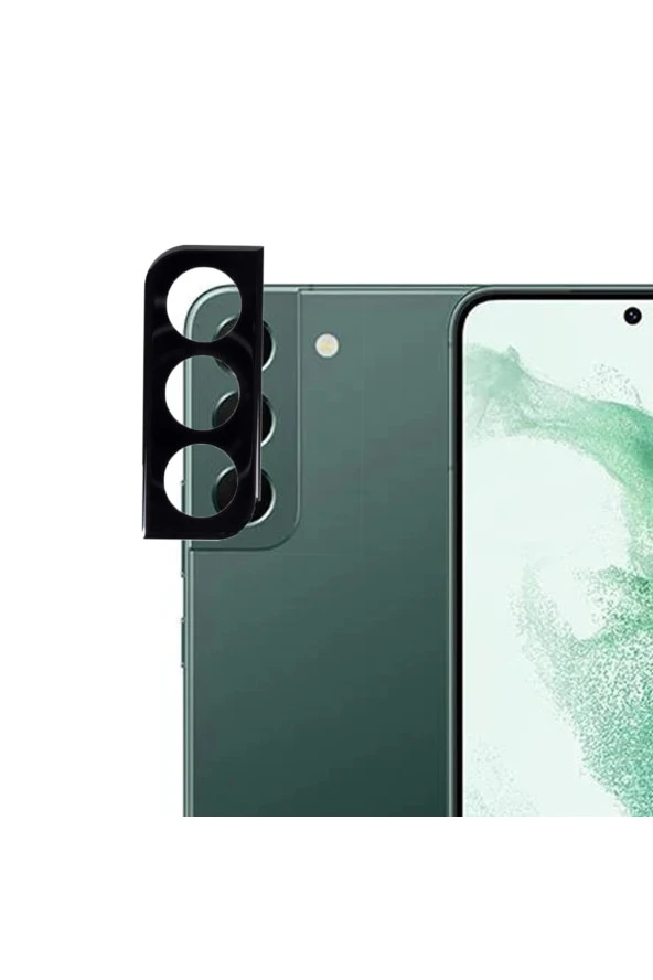 Galaxy S22 Plus Ile Uyumlu Kamera Lens Koruyucu 3d Kavisli Cam Siyah ürün görseli