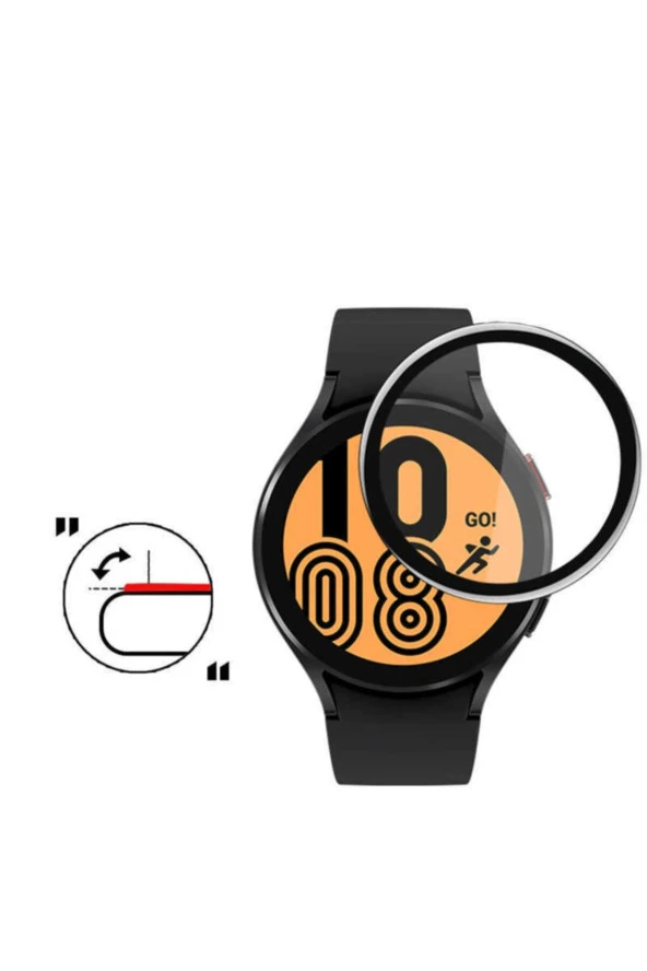 Galaxy Watch 4 44mm Için Tam Kapatan Ppma Pet Saat Ekran Koruyucu - Resim 2