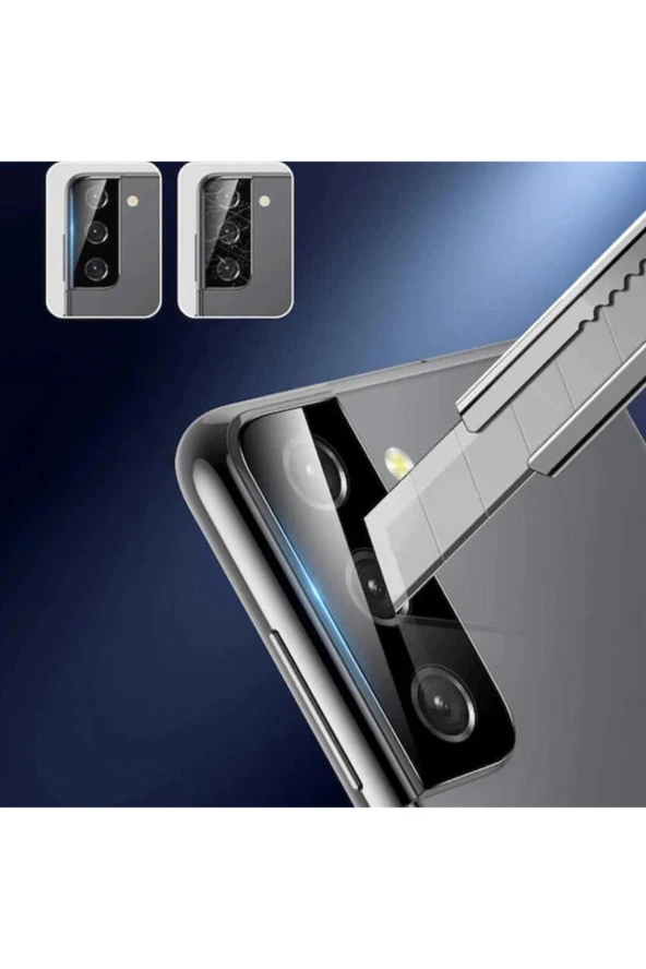 Galaxy S21 Fe Uyumlu Kamera Lens Koruyucu Temperli Cam - Resim 3