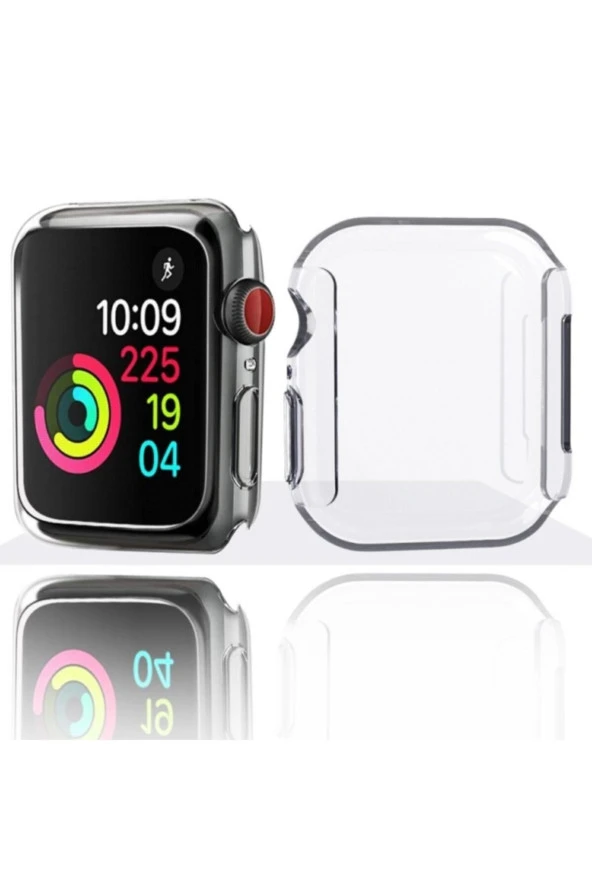 Watch 7 Uyumlu 45mm Için Şeffaf Tpu Çerçeveli Tam Kapatan Ekran Koruyucu Çerçeve Kılıf - Resim 4