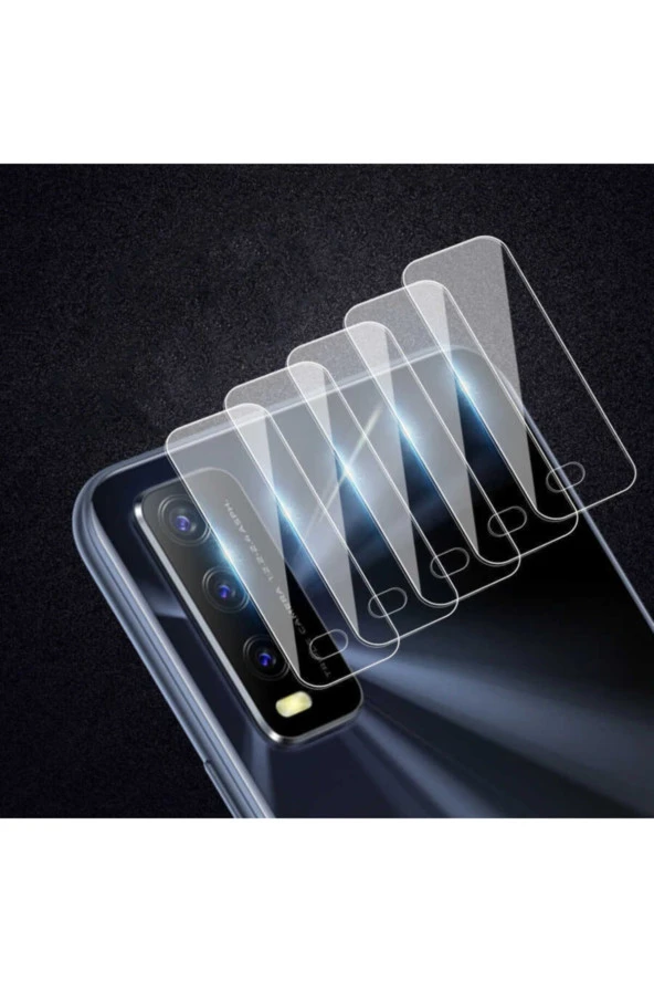 Vivo Y11s Uyumlu Temperli Lens Koruyucu Kamera Camı - Resim 2