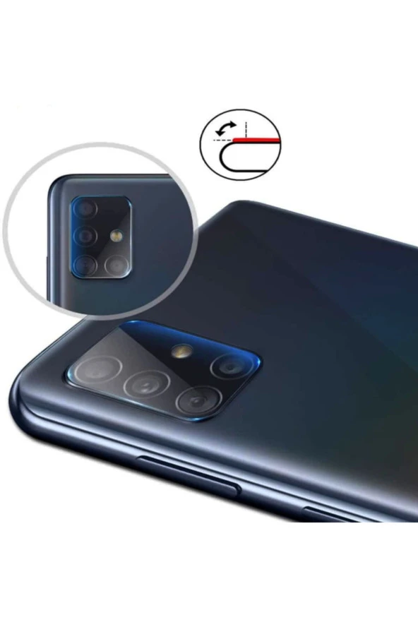 Galaxy A52 Uyumlu Kamera Lens Koruyucu - Resim 2