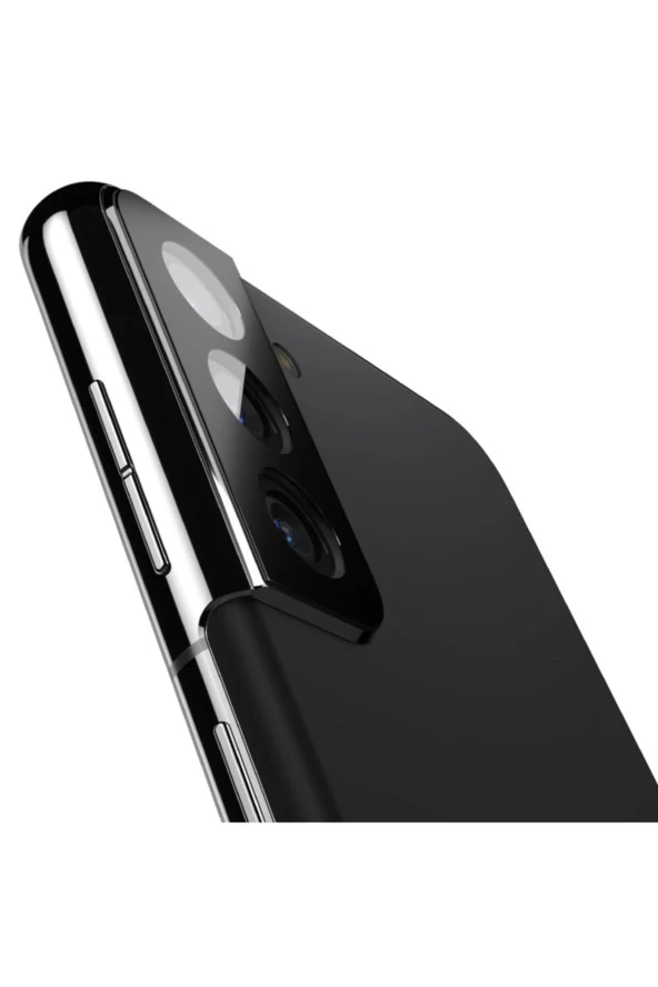 Galaxy S21 Plus Uyumlu Kamera Lens Koruyucu Siyah - Resim 3