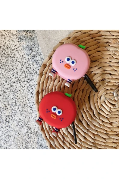 Samsung Galaxy Buds Pro 2 Ile Uyumlu Karakter Görünümlü Cartoon Kılıf Tomato - 6