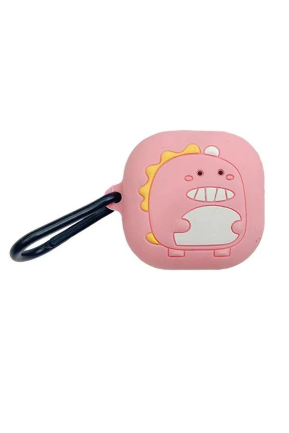 Samsung Galaxy Buds Pro 2 Ile Uyumlu Karakter Görünümlü Cartoon Kılıf Pink Monster