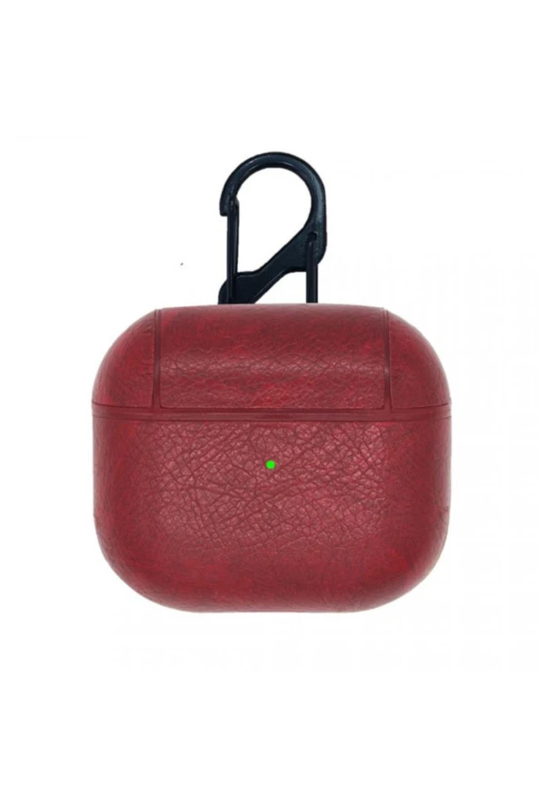 2  Brayn Style Kulaklık Koruyucu Çengelli Suni Deri Kılıf Kırmızı ürün görseli