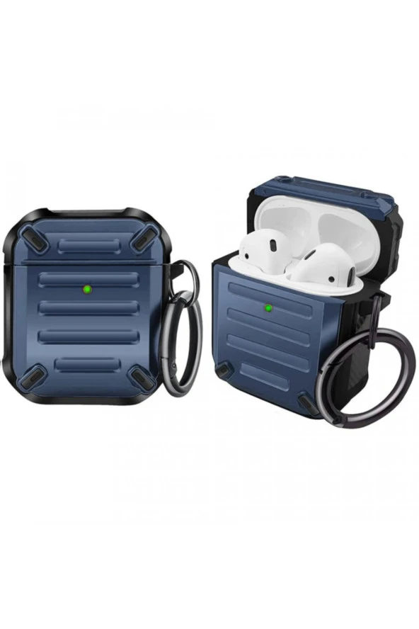 1 Için  Kulaklık Koruyucu Çengelli Greenwood Armor Silikon Kılıf Lacivert ürün görseli