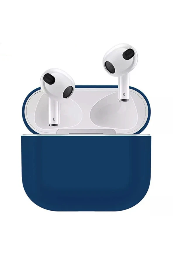 3 Kulaklık Koruyucu Mdl04 Ince Silikon Slim Kapak  Kılıf Lacivert ürün görseli