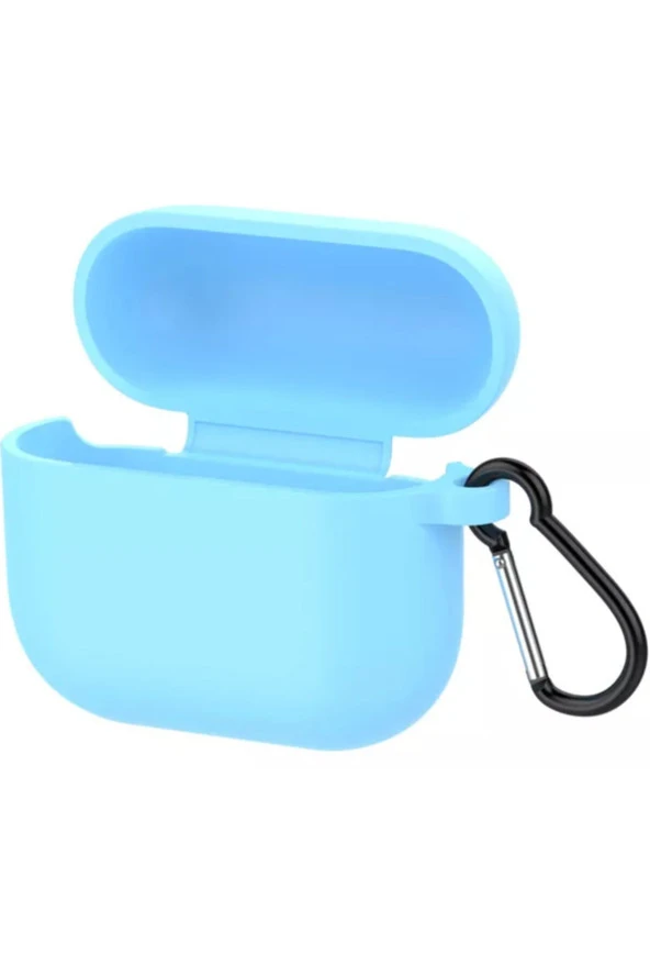 Kulak İçi Kulaklık 3 Kulaklık Koruyucu Mdl01 Anahtarlıklı Silikon Kapak Kılıf Mavi ürün görseli