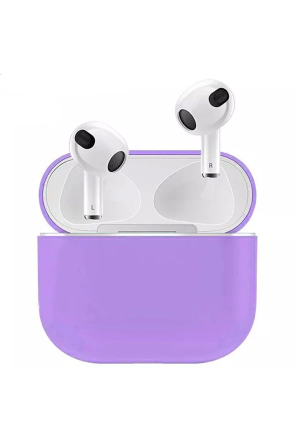 3 Kulaklık Koruyucu Mdl04 Ince Silikon Slim Kapak Kılıf Lila ürün görseli