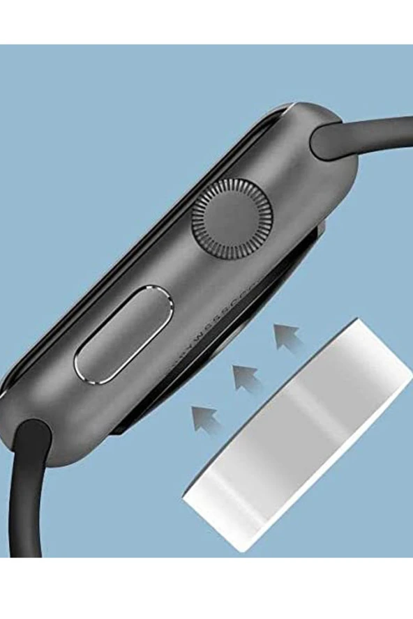 Apple Watch Ile Uyumlu A Kalite Manyetik Kablosuz Akıllı Saat Hızlı Şarj Cihazı 1 Metre Type-c Giriş - Resim 2