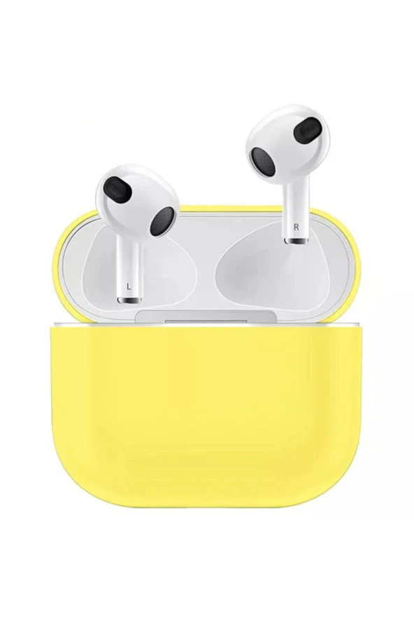 3 Kulaklık Koruyucu Mdl04 Ince Silikon Slim Kapak Kılıf Sarı ürün görseli