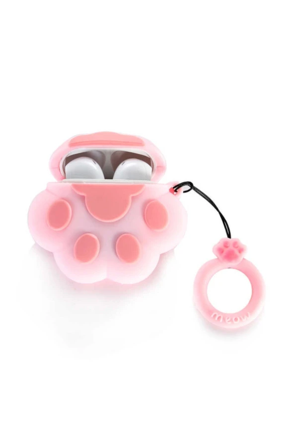 Kılıf Kancalı Silikon Koruma, Şık Desenli Ve Ergonomik Tasarım Pembe ürün görseli