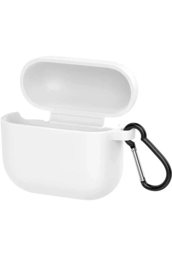 3  Kulaklık Koruyucu Mdl01 Anahtarlıklı Silikon Kapak Kılıf Beyaz