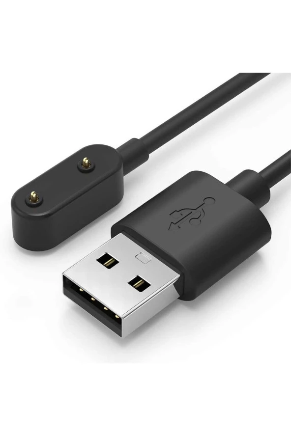 Huawei Children 4x Ile Uyumlu Akıllı Saat Için Manyetik Usb Şarj Kablosu Siyah