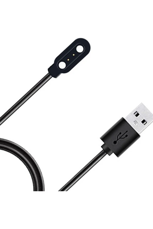 Haylou Ls01,ls02 Solar Ile Uyumlu Siyah Kablolu Smart Akıllı Saat Için Şarj Kablosu - Resim 2