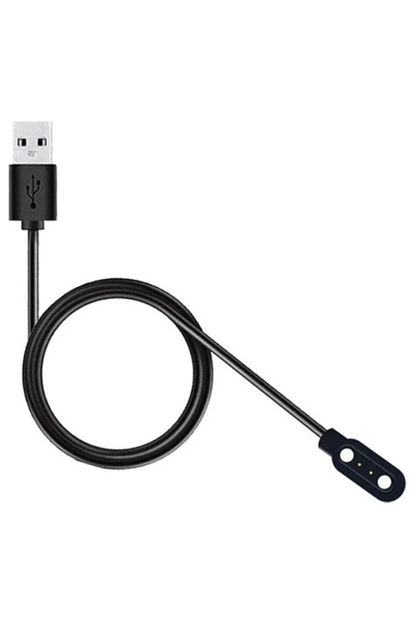 Haylou Ls01,ls02 Solar Ile Uyumlu Siyah Kablolu Smart Akıllı Saat Için Şarj Kablosu - Resim 3