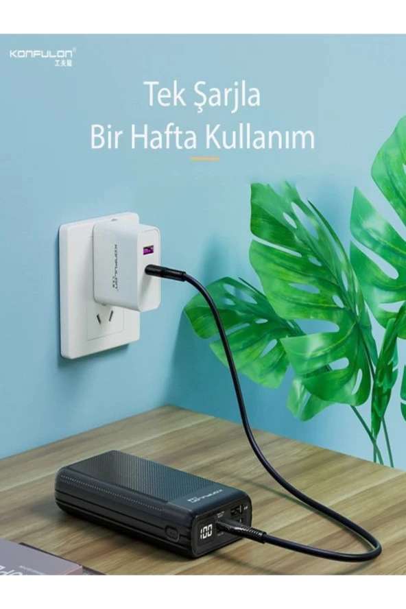 Powerbank 20.000mah Lityum Polimer Batarya 15w 3 Çıkışlı A-30 Güç Bankası 20.000mah - Resim 4
