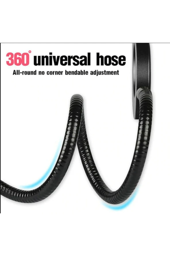 3 In 1 Selfie Led Halka Işık Klip-on Standı Telefon Ve Tablet Altlığı Tutucu - Resim 2