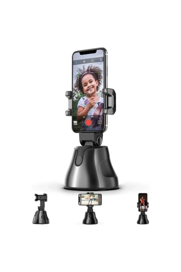 Otomatik Akıllı Çekim Selfie 360 Rotasyon Otomatik Akıllı Takip Vlog Kamera Telefon Tutucu