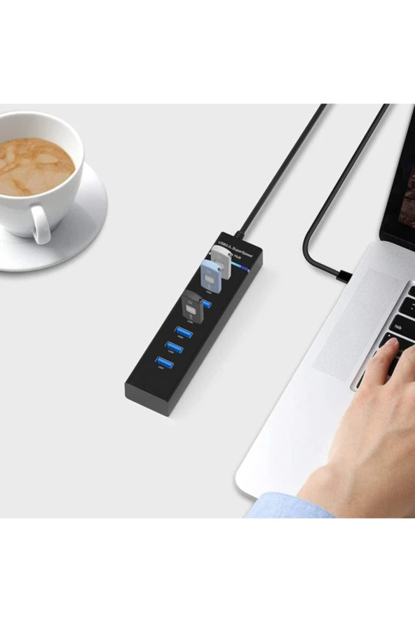 7in1 Usb 3.0 7 Port Çoğaltıcı Hub Usb Çoklayıcı - 2
