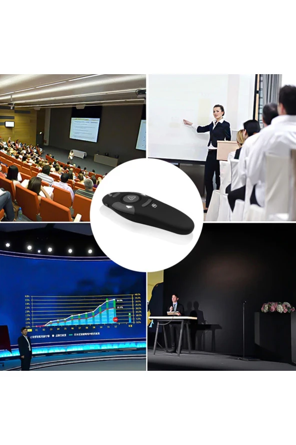 Kablosuz Projeksiyon Okul Ve Dershane Tak Çalıştır Pilli Sunum Kalemi Lazer Kumandası - 2