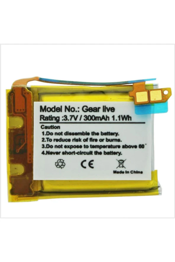 Samsung Galaxy Gear Live Uyumlu Eb-br382fbe 3.8v 300 Mah Akıllı Saat Pılı Batarya - Resim 2