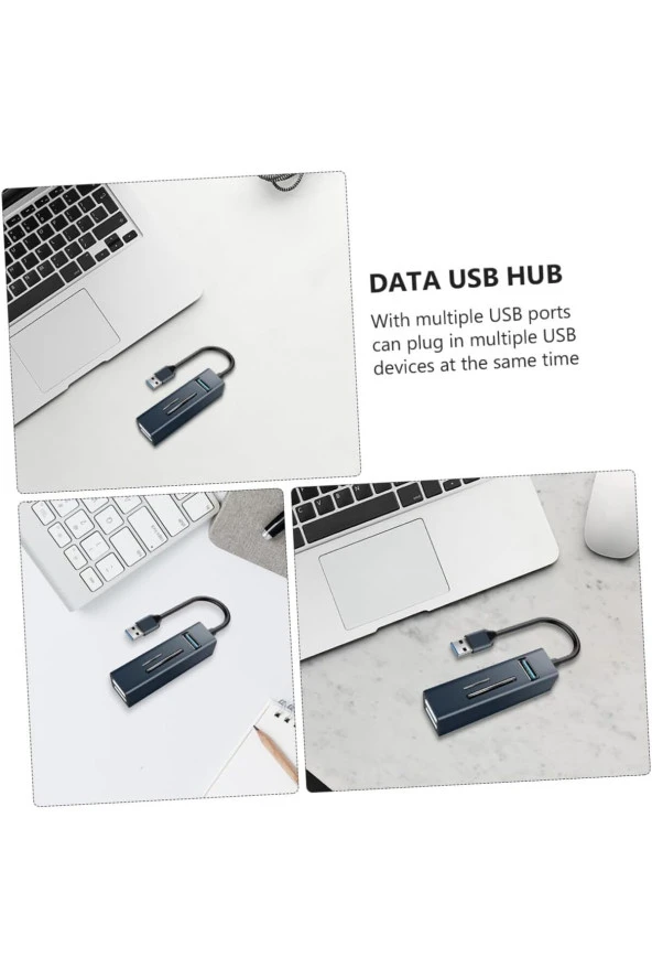Type-c To Usb Dönüştürücü 3.0 Hub 5in1 Port Hızlı Aktarım 5gbps Usb Hafıza Kart Okuyucu Telefon Pc - 2