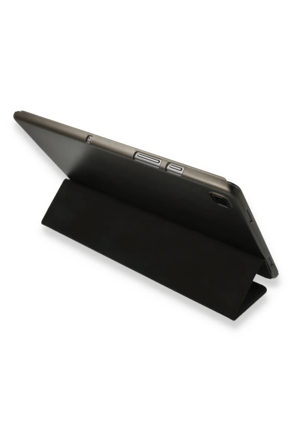 Ipad Air 3 10.5 Inç Ile Uyumlu Kılıf Stand Olabilen Katlanabilir Smart Cover Mor - Resim 3