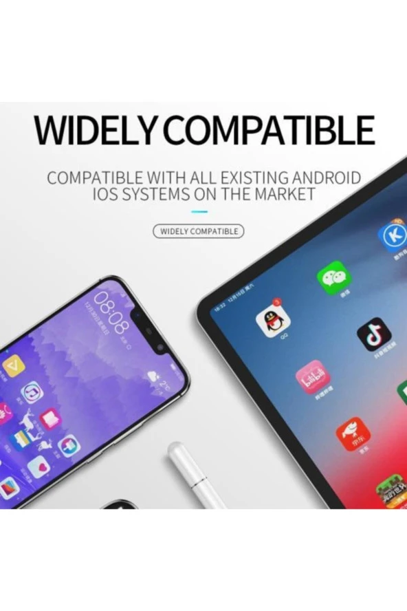 Mükemmel Seri Taşınabilir Evrensel Disk Başlı Dokunmatik Kalem - Resim 3