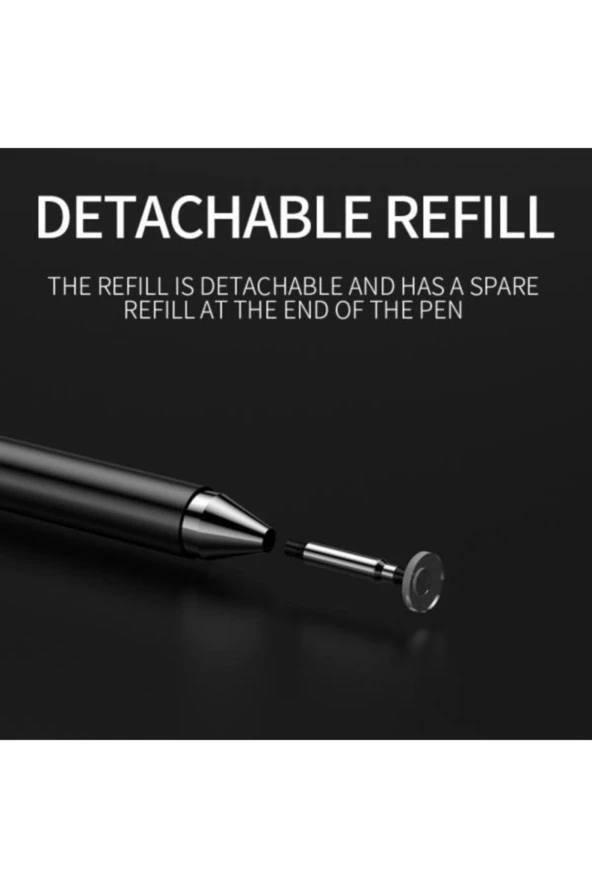 Mükemmel Seri Taşınabilir Evrensel Disk Başlı Dokunmatik Kalem - Resim 2