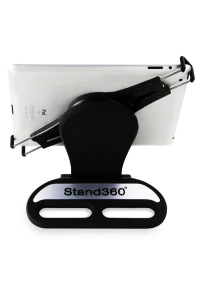 Stand Rotating Tablet Tutucu 360 Dönerbaşlıklı 10inch Masaüstü Tablet Standı Siyah - Resim 8