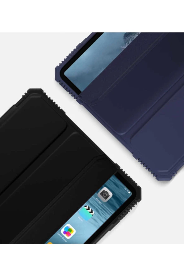 Ipad Mini 4 Uyumlu Alfa Standlı  Mavi Tablet Kılıfı - Resim 2