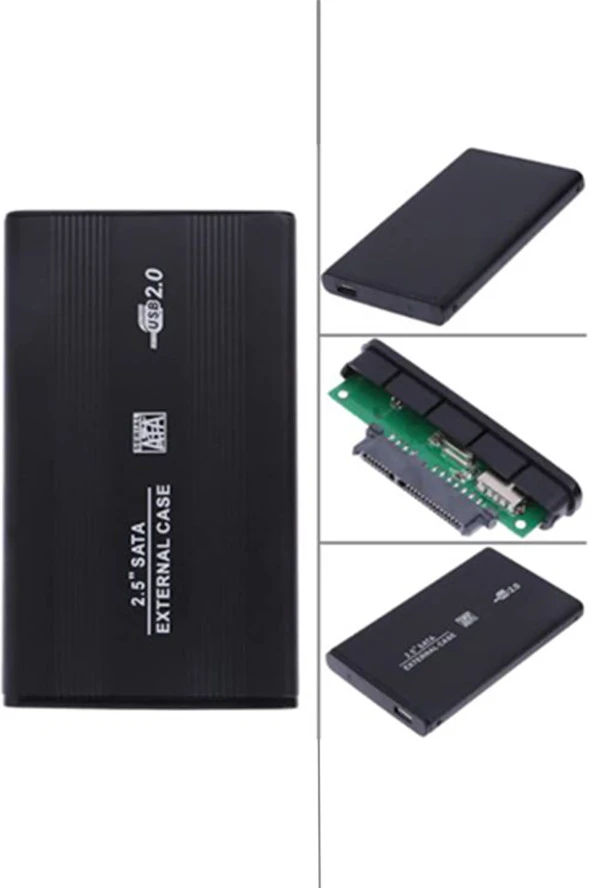 2.5" Sata Harddisk Kutusu Usb 2.0 Notebook Diskleri Için Hdd Kasası - Resim 2