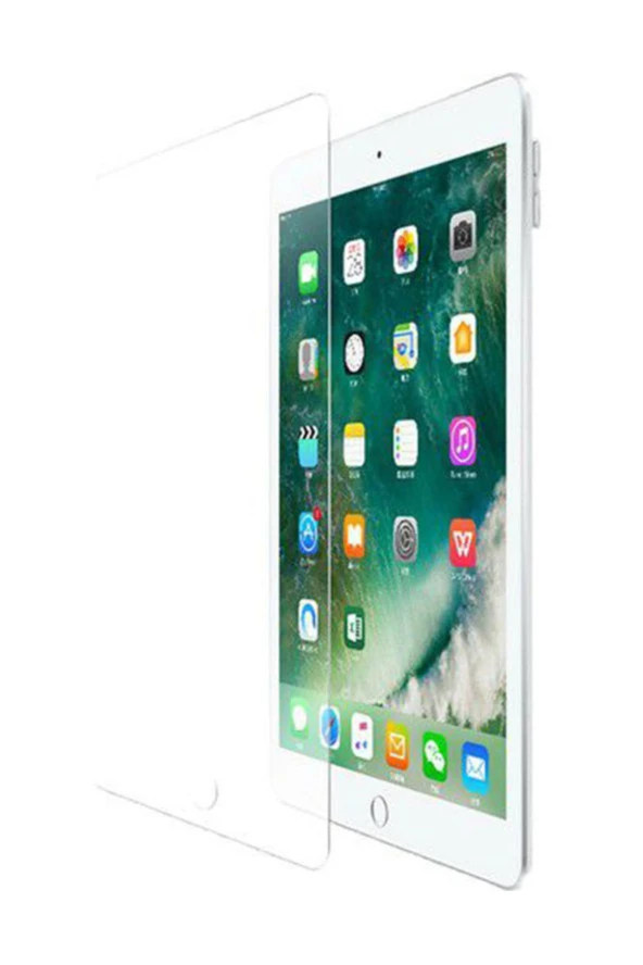 Ipad 7 Kılıf Slikon Pre Arka Kapak Kırmızı + Kırılmaz Cam - Resim 2